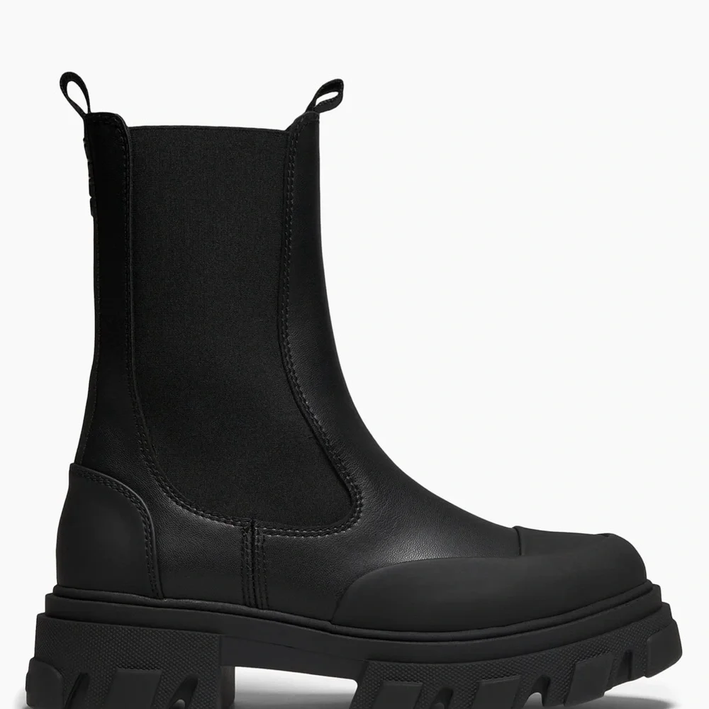 GANNI logo leather Chelsea boots - Picture 4 of 4